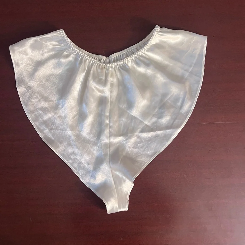 Vintage Victoria's Secret White Satin Lingerie - Picture 3 of 3